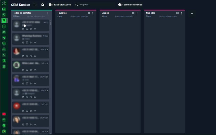 MAXI ZAP: CRM em kanban acoplado ao WhatsApp Business
